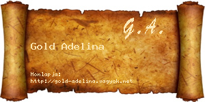 Gold Adelina névjegykártya